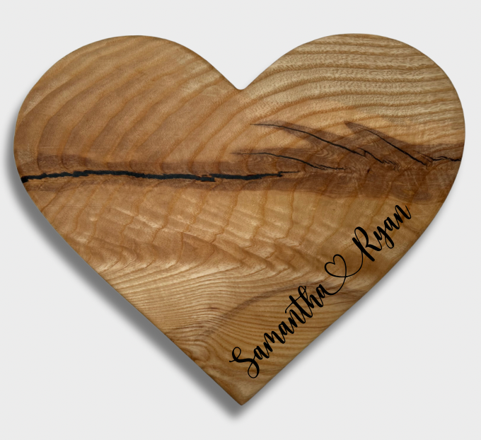 Heart Shaped Maple Charcuterie Board