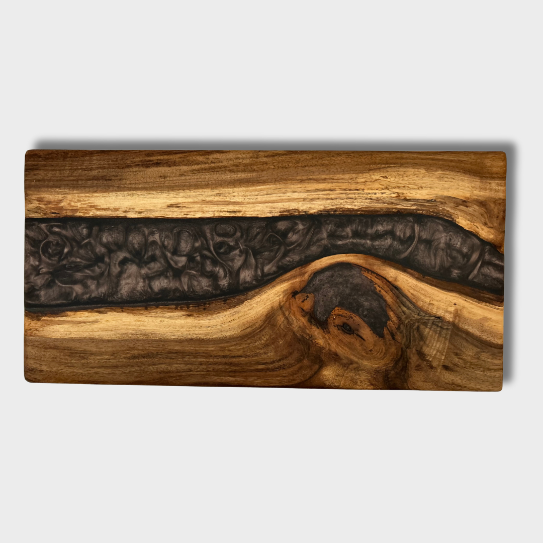 Spalted Black Walnut Charcuterie Board (Personalized Engraving Included)