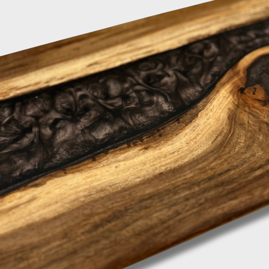 Spalted Black Walnut Charcuterie Board (Personalized Engraving Included)