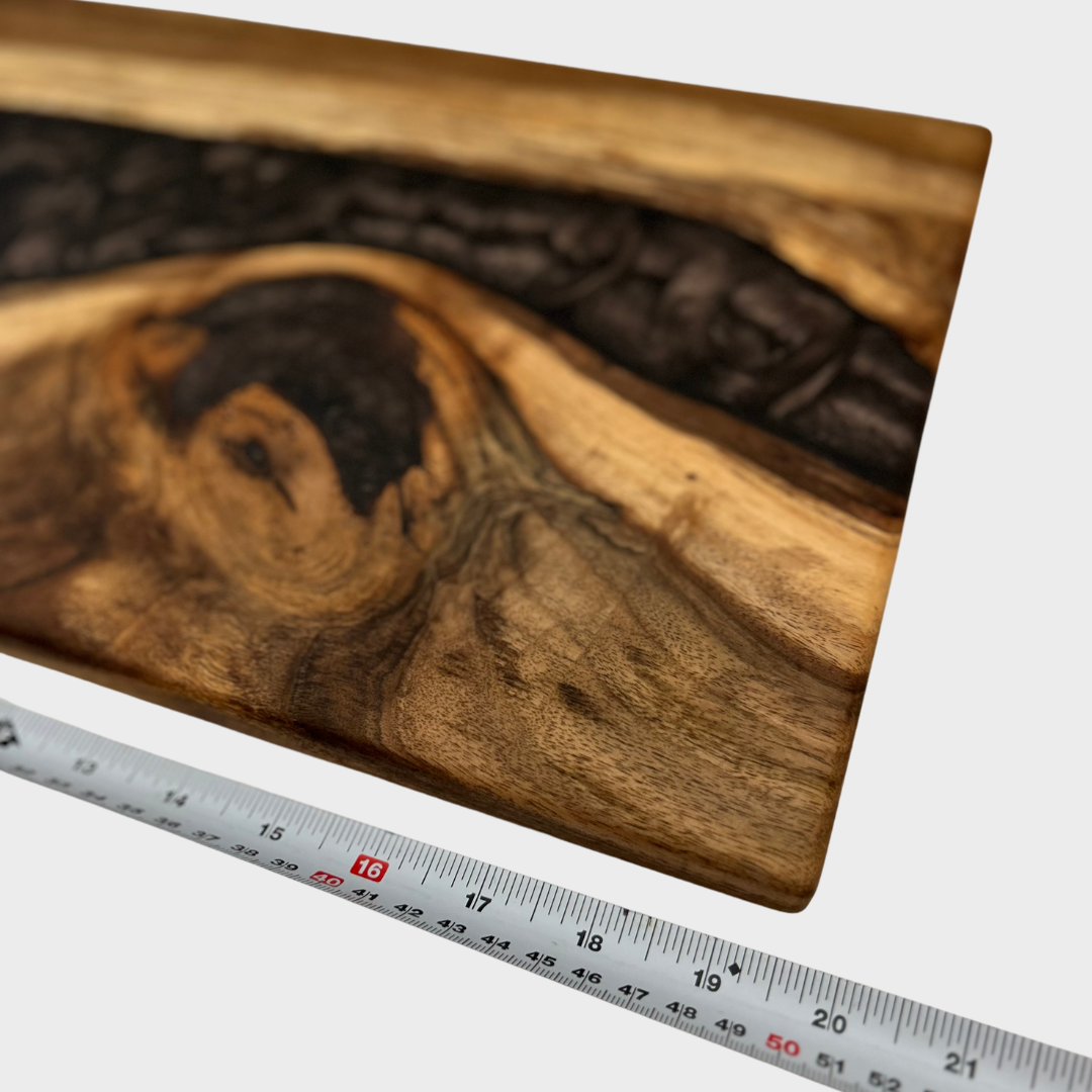 Spalted Black Walnut Charcuterie Board (Personalized Engraving Included)